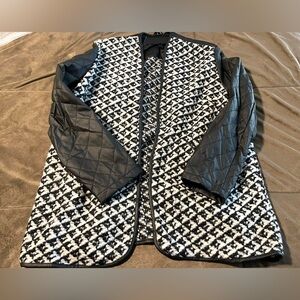 Faux Leather/10% Wool Jacket
